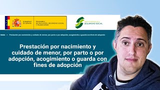 Como solicitar Prestación de MaternidadPaternidad Online en España 2024 [upl. by Derf]