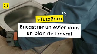 Encastrer un évier dans un plan de travail [upl. by Imerej]