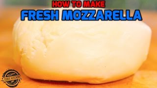 How to make Fresh Mozzarella Cheese recipe  Home Made DIY [upl. by Jolie]