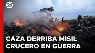 Un caza de la Brigada de Ucrania derriba un misil crucero en la guerra [upl. by Garibold702]