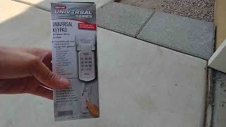 How to program Genie Universal Garage Door Key Pad for any garage door opener [upl. by Noit977]