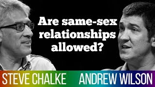 Does scripture forbid gay relationships Steve Chalke vs Andrew Wilson  Bible debate 4 [upl. by Nyleahs]