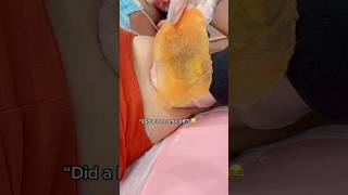 Painless Underarm Wax Reaction🤩 wax waxing hairremoval satisfying bts satisfying yt shorts [upl. by Anawak]