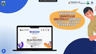 Tutorial Ikut Webinar Bicara Kota Melalui Simdiklat BPSDM Provinsi DKI Jakarta [upl. by Elleda]