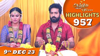 Anbe Vaa Serial  EP 957 Highlights  9th Dec 2023  Virat  Delna Davis  Saregama TV Shows Tamil [upl. by Tella]