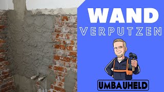 Wand verputzen in zwei Zügen Bausanierung Bremen Umbauheld [upl. by Aicatan331]