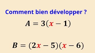 Développement Calcul littéral [upl. by Noiram]