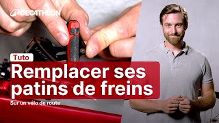 TUTO  Remplacer les patins de freins sur un vélo route 🚴  Decathlon [upl. by Wakeen184]