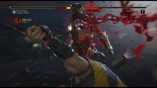 Mortal Kombat 11 Terminator T800 Vs Scorpion Gameplay Very Hard Difficulty MK11 [upl. by Jecon]