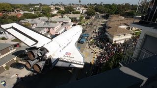 Space shuttle Endeavours trek across LA Timelapse [upl. by Averyl247]