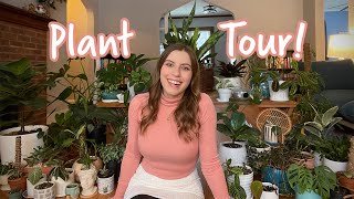 Spring 2022 Houseplant Tour  My Entire Collection 75 Plants Rare Uncommon and Common [upl. by Adnawyt486]