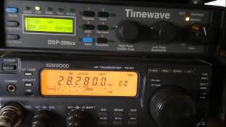 K5AB Ham Radio Beacon Goldthwaite Texas USA  28280 kHz CW [upl. by Yeniffit784]