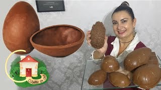 OVOS DE PASCOA PARA INICIANTES  3 MANEIRAS SIMPLES DE FAZER  Culinária em Casa [upl. by Aillimac943]