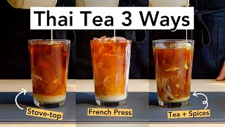 How To Make Thai Tea with Tea Bags or Thai Tea Mix [upl. by Justus]