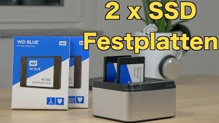 Docking Station für 2 SSD Festplatten [upl. by Yrkcaz]