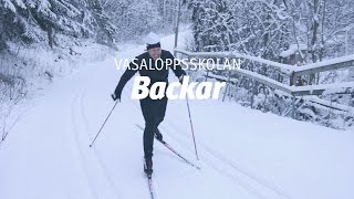 Vasaloppsskolan – Backar Träna på snö del 3 av 4 [upl. by Niala]