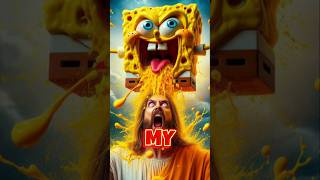 The poisoned SpongeBob vomited on Jesus What will Jesus do😱  Jesus And The Future jesus [upl. by Yanal742]