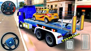 Car Transport Truck Driver Simnulator 2023 Offroad Transporting Trailer Driving  AndroidGamePlay [upl. by Leonid]