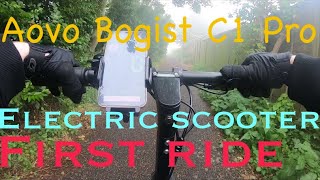 Aovo Bogist C1 Pro First Ride Electric Scooter [upl. by Lednam]