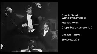 Chopin Piano Concerto No 2 Pollini Abbado WPh [upl. by Nirat]