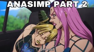 ANASIMP PART 2  940 Seconds of Anasui Being a Simp JoJo’s Bizzare Adventure Part 6 [upl. by Jacquenette]