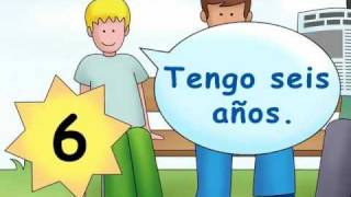 How old are you  ¿Cuántos años tienes  Calico Spanish Songs for Kids [upl. by Serrell602]