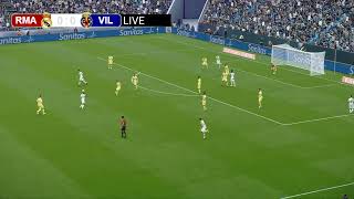 🔴LIVE  Real Madrid vs Villarreal  LaLiga 2425  PES 21 Simulation Gameplay [upl. by Oinotnas]