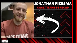 Jonathan Piersma talks 2nd regional title win amp future UFC goals [upl. by Dinnie968]