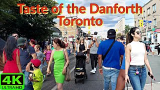 【4K】TASTE OF THE DANFORTH TORONTO GREEKTOWN CANADAS LARGEST GREEK STREET FESTIVAL [upl. by Joachim]