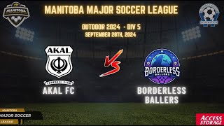 September 28th WSF Div 5 Akal FC vs Borderless Ballers [upl. by Utter741]