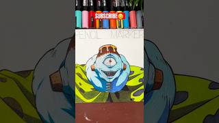 markers vs pencils  drawing jogo from jujutsu kaisen part 2 jujutsukaisen drawing anime art [upl. by Jarin]