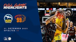 ALBA BERLIN vs NINERS Chemnitz  Full Game Highlights  Spieltag 14 Saison 2324 [upl. by Airbas911]