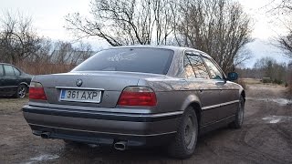 1996 BMW E38 728i Exhaust Sound 1080p [upl. by Annairba]