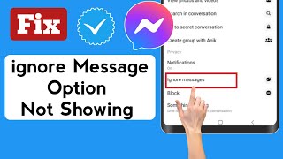 How To Ignore Messages On Facebook Messenger Without Blocking the User [upl. by Alane824]