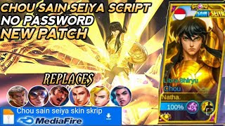 UPDATE TERBARU Script Skin Chou Saint Seiya Libra Shiryu No Password  Full Effect amp Sound [upl. by Amluz]