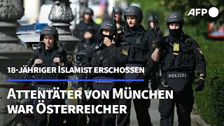 München Attentäter war 18jähriger Islamist aus Österreich  AFP [upl. by Murry]