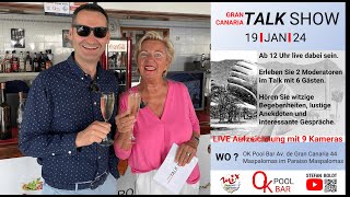 GRAN CANARIA  MASPALOMAS Die Gran Canaria Talk Show vom 19 Januar 2024 [upl. by Hugues785]