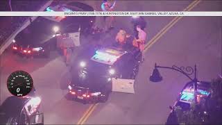 Watch Live Police in pursuit of a vehicle in Los Angeles County [upl. by Asilehc]