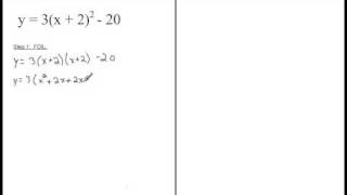 Vertex Form to Standard Form [upl. by Leonor]