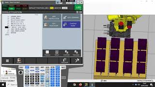 Tuto15 Palettisation Roboguide [upl. by Navannod]