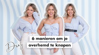 6 manieren om je overhemd te knopen  Fashionchick [upl. by Irallih121]