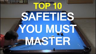 Top 10 Safeties Every Pool Player Must Master [upl. by Nnairrehs]