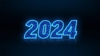 2024 Happy New Year Celebration Looping Background [upl. by Janos]