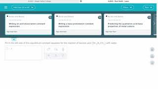 ALEKS Writing acid dissociation constant expression [upl. by Loredo]