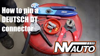 How to pin a DEUTSCH DT connector [upl. by Bibah]