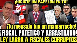 BRONC4 PHILIP DESAWEBA A FISCAL DE LA NACIÓN VILLENA Q SE PUSO A LLORAR X LEY Q REORGANIZA FISCALIA [upl. by Cherry689]