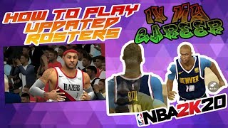 HOW TO PLAY UPDATED ROSTERS IN MY CAREER ON NBA 2K20 MOBILE [upl. by Weissberg]