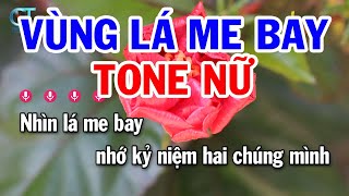 Karaoke Vùng Lá Me Bay Tone Nữ  Fm  Nhạc Sống Mới  Karaoke Tuấn Cò [upl. by Ambrosia]