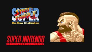 Super Street Fighter II Super NES  Zangief Playthrough HD  RetroGameUp [upl. by Hahnke]