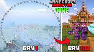 We Survived 100 Days In DOME ONLY World In Minecraft Hardcore  LordN Gaming [upl. by Mij370]